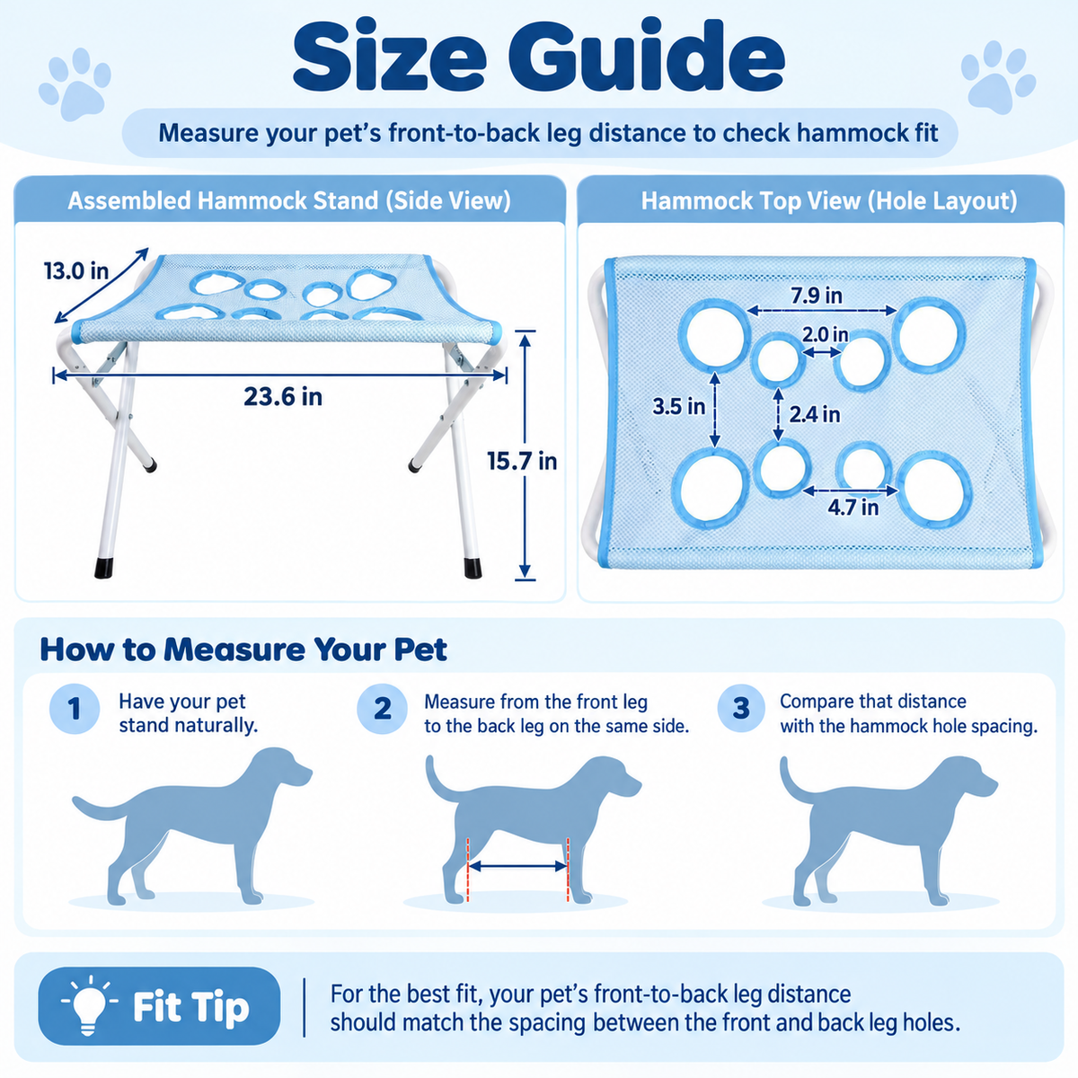 NUGGAL Pet Grooming Hammock Stand – Foldable Mesh Grooming Support for Small Cats & Dogs