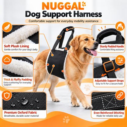 NUGGAL Large Dog Lift Harness & Support Sling for Senior & Disabled Dogs