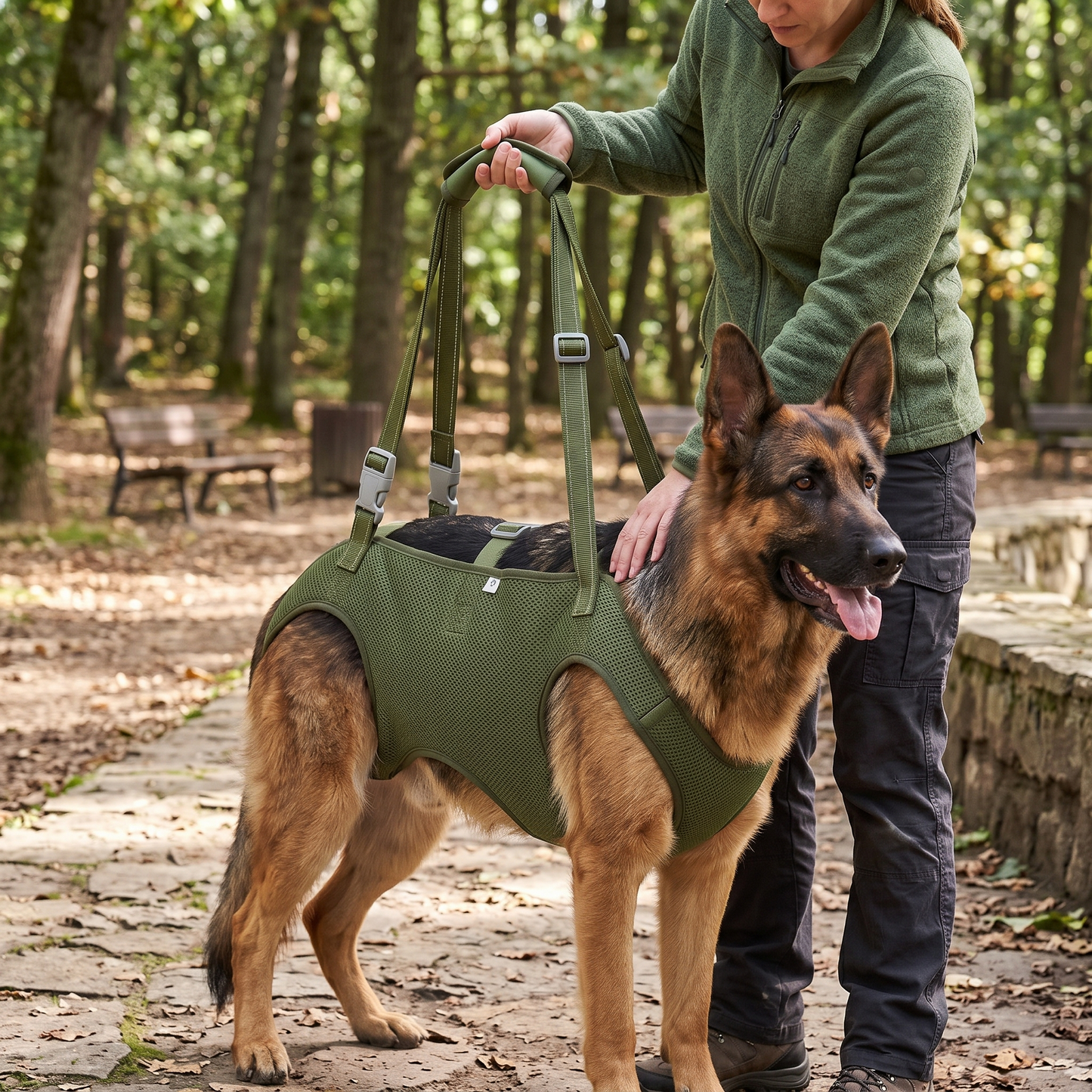 NUGGAL Full-Body Dog Lift Harness & Support Sling for Elderly and Disabled Pets