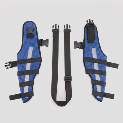 NUGGAL Premium Canine Rear Leg Brace with Reflective Straps & Anti-Slip Harness
