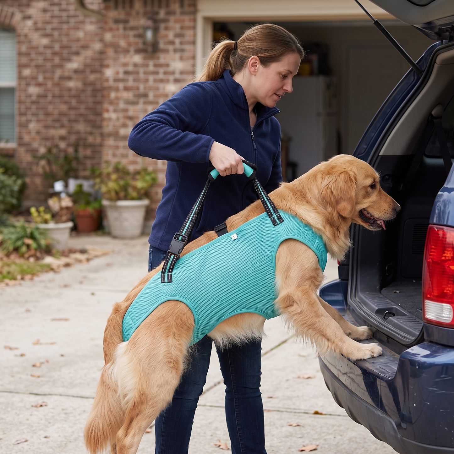 NUGGAL Full-Body Dog Lift Harness & Support Sling for Elderly and Disabled Pets