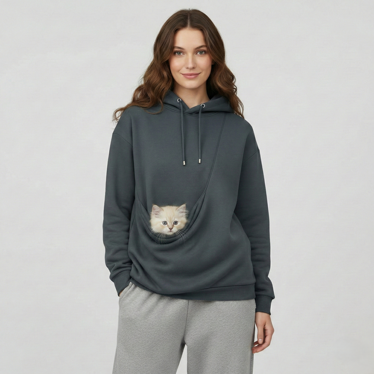 NUGGAL Unisex Pet Hair Resistant Pet Pouch Hoodie