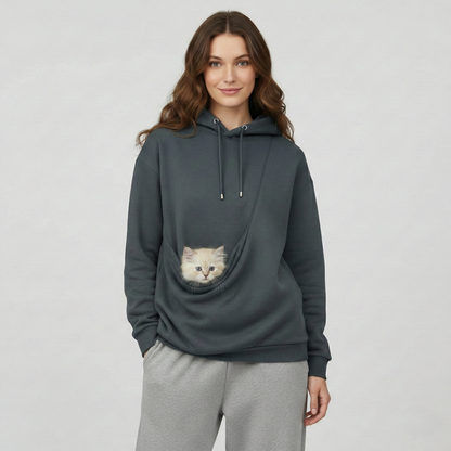 NUGGAL Unisex Pet Hair Resistant Pet Pouch Hoodie
