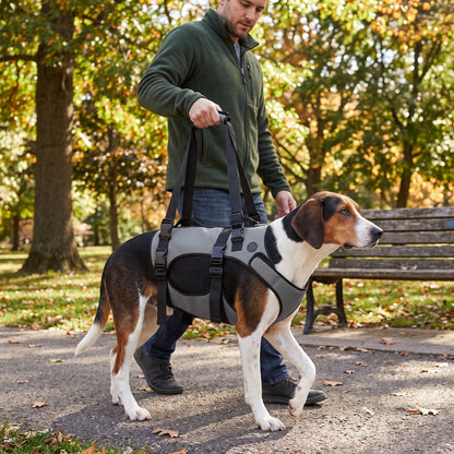 NUGGAL Front-Body Dog Lift Harness & Support Sling – Adjustable Recovery Aid for Elderly Dogs, Arthritis & Leg Support