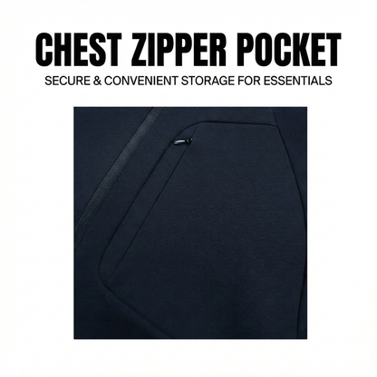 NUGGAL Pet Hair Resistant Tactical Half-Zip Hoodie for Men