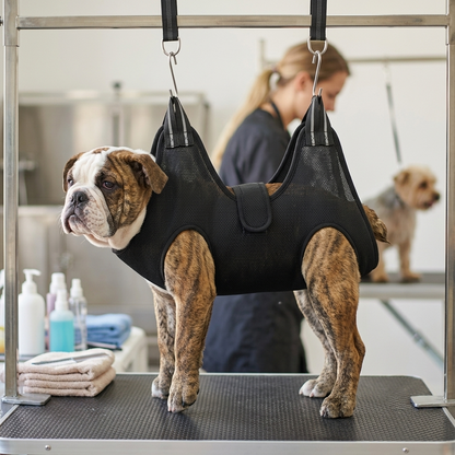 NUGGAL Breathable Pet Grooming Hammock Harness for Restraint & Care