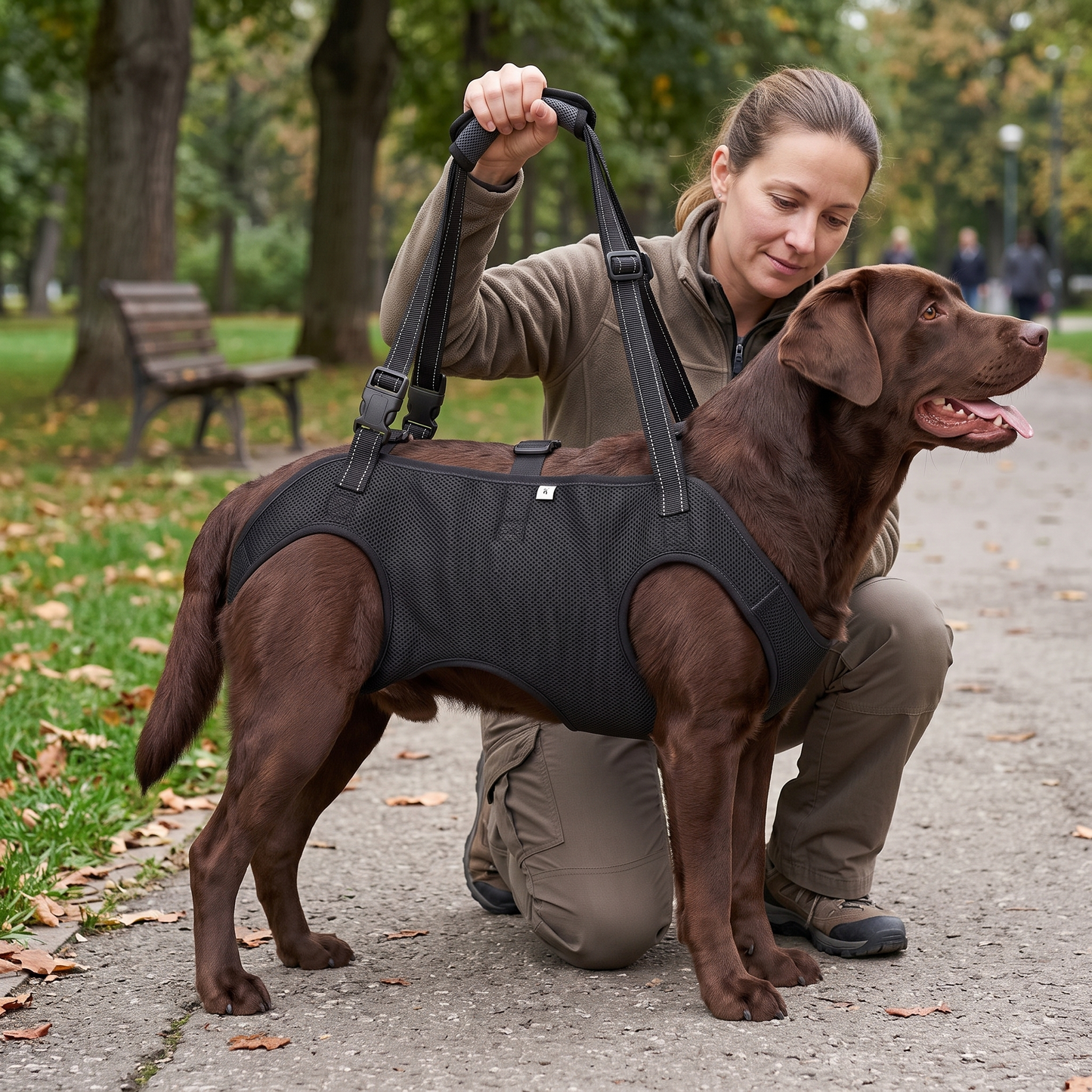 NUGGAL Full-Body Dog Lift Harness & Support Sling for Elderly and Disabled Pets