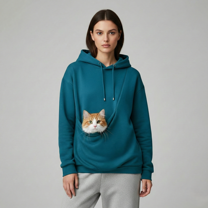 NUGGAL Unisex Pet Hair Resistant Pet Pouch Hoodie