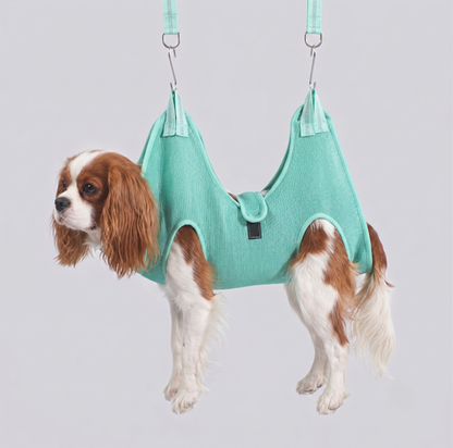 NUGGAL Breathable Pet Grooming Hammock Harness for Restraint & Care