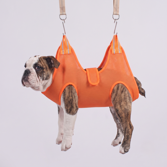 NUGGAL Breathable Pet Grooming Hammock Harness for Restraint & Care