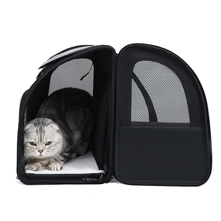 NUGGAL Expandable Pet Carrier Backpack with Breathable Mesh Tent