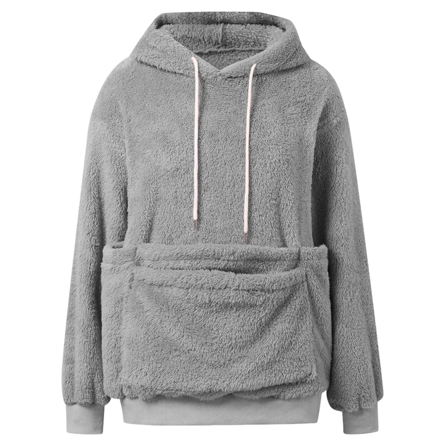 NUGGAL Unisex Kangroo Pet Pocket Fleece Hoodie