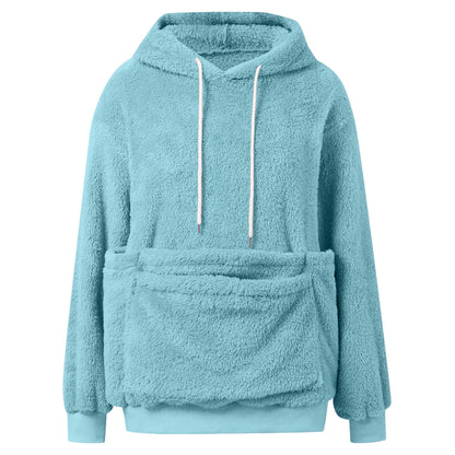 NUGGAL Unisex Kangroo Pet Pocket Fleece Hoodie