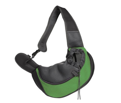 NUGGAL Ergonomic Pet Sling Carrier Breathable Mesh Crossbody Bag