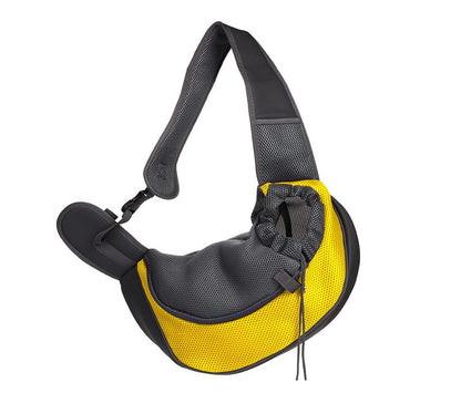 NUGGAL Ergonomic Pet Sling Carrier Breathable Mesh Crossbody Bag