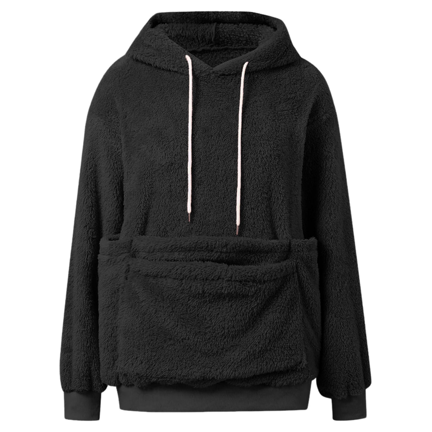 NUGGAL Unisex Kangroo Pet Pocket Fleece Hoodie