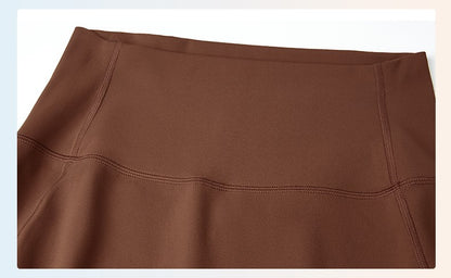 NUGGAL Pet Hair Resistant High Waisted Tummy Control 2-in-1 Bodycon Midi Casual Skirt