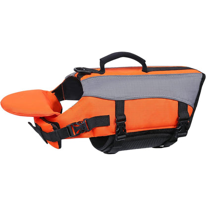 NUGGAL Dog Life Jacket for Summer – High Buoyancy Pet Safety Vest with Detachable Neck Float & Rescue Handle