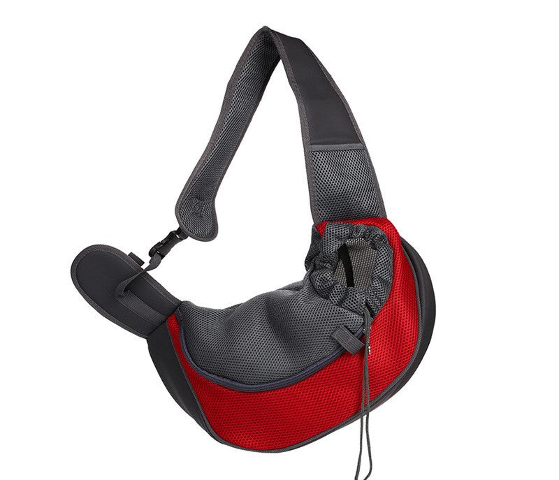 NUGGAL Ergonomic Pet Sling Carrier Breathable Mesh Crossbody Bag