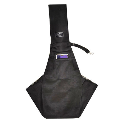 NUGGAL Foldable Crossbody High-Capacity Pet Carrier Bag for Small Dogs & Cats