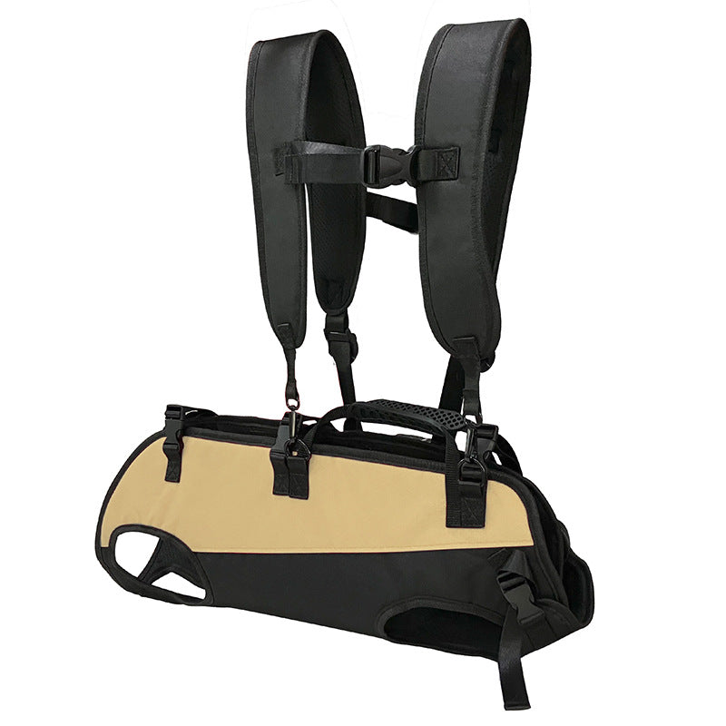 NUGGAL Multi-Functional Airlift Dog Backpack Carrier: Dual-Shoulder Harness & Mobility Aid for Cycling and Outdoors