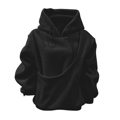 NUGGAL Unisex Oversized Fleece Pet Pouch Hoodie