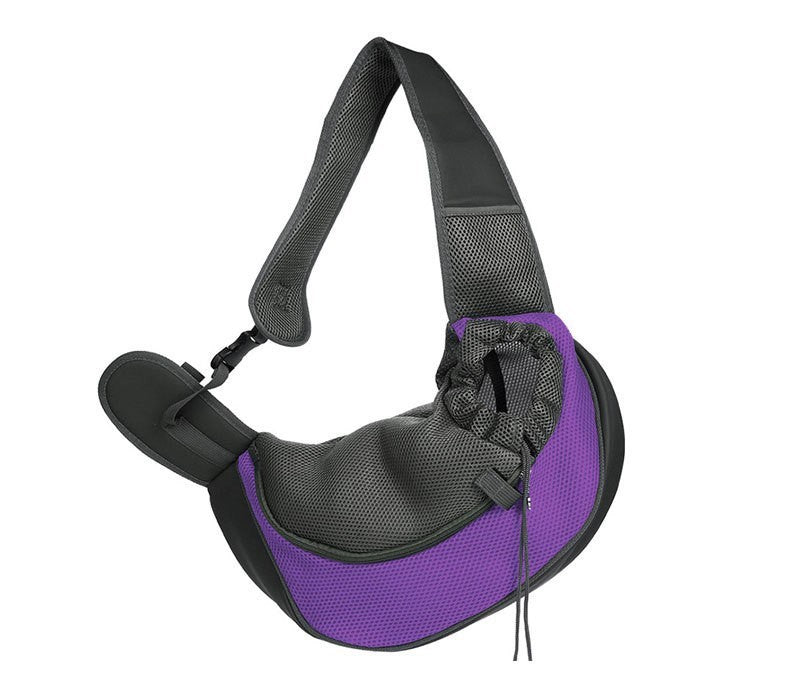 NUGGAL Ergonomic Pet Sling Carrier Breathable Mesh Crossbody Bag