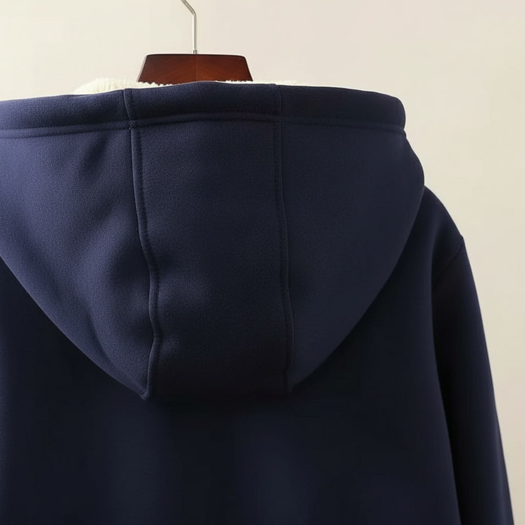 NUGGAL Unisex Oversized Fleece Full Zipper Hoodie