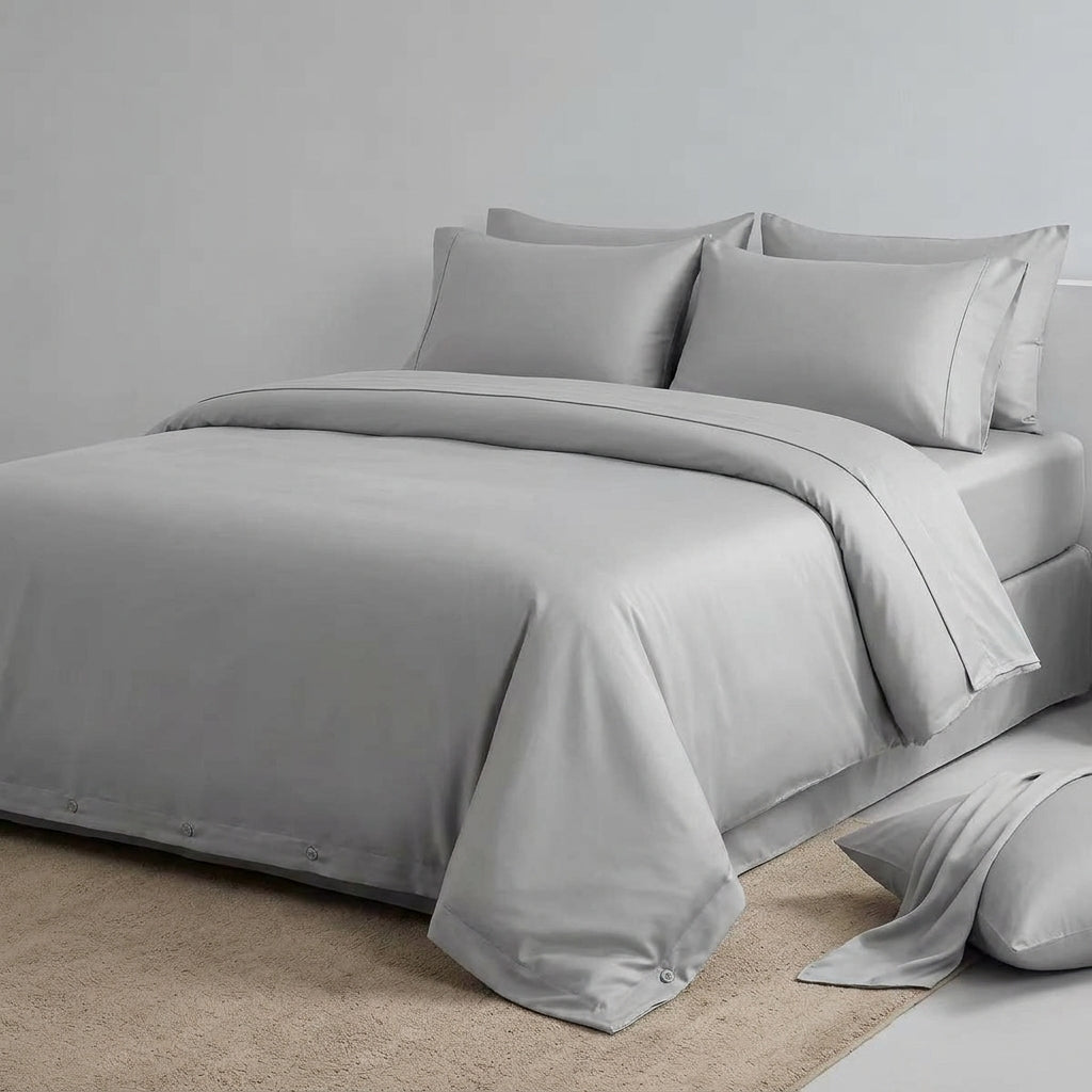 NUGGAL Pet Hair-Resistant Bamboo Full Sheet & Duvet Cover Set – Ultimate Eco-Friendly Comfort for Pet Owners