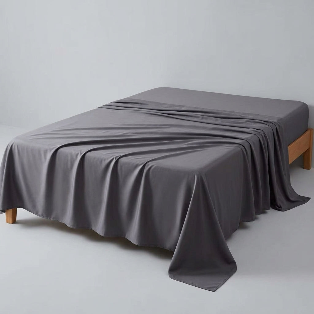NUGGAL Pet Hair-Resistant Bamboo Flat Sheet – Soft, Sustainable, and Pet-Friendly Comfort