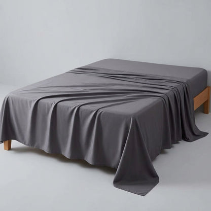 NUGGAL Pet Hair-Resistant Bamboo Flat Sheet – Soft, Sustainable, and Pet-Friendly Comfort