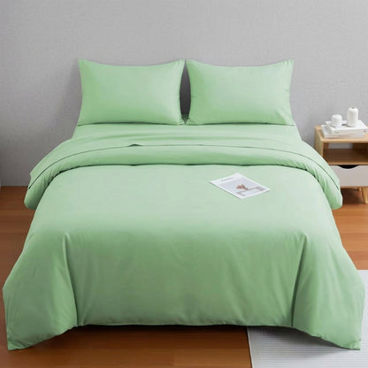 NUGGAL Pet Hair-Resistant Bamboo Full Sheet & Duvet Cover Set – Ultimate Eco-Friendly Comfort for Pet Owners