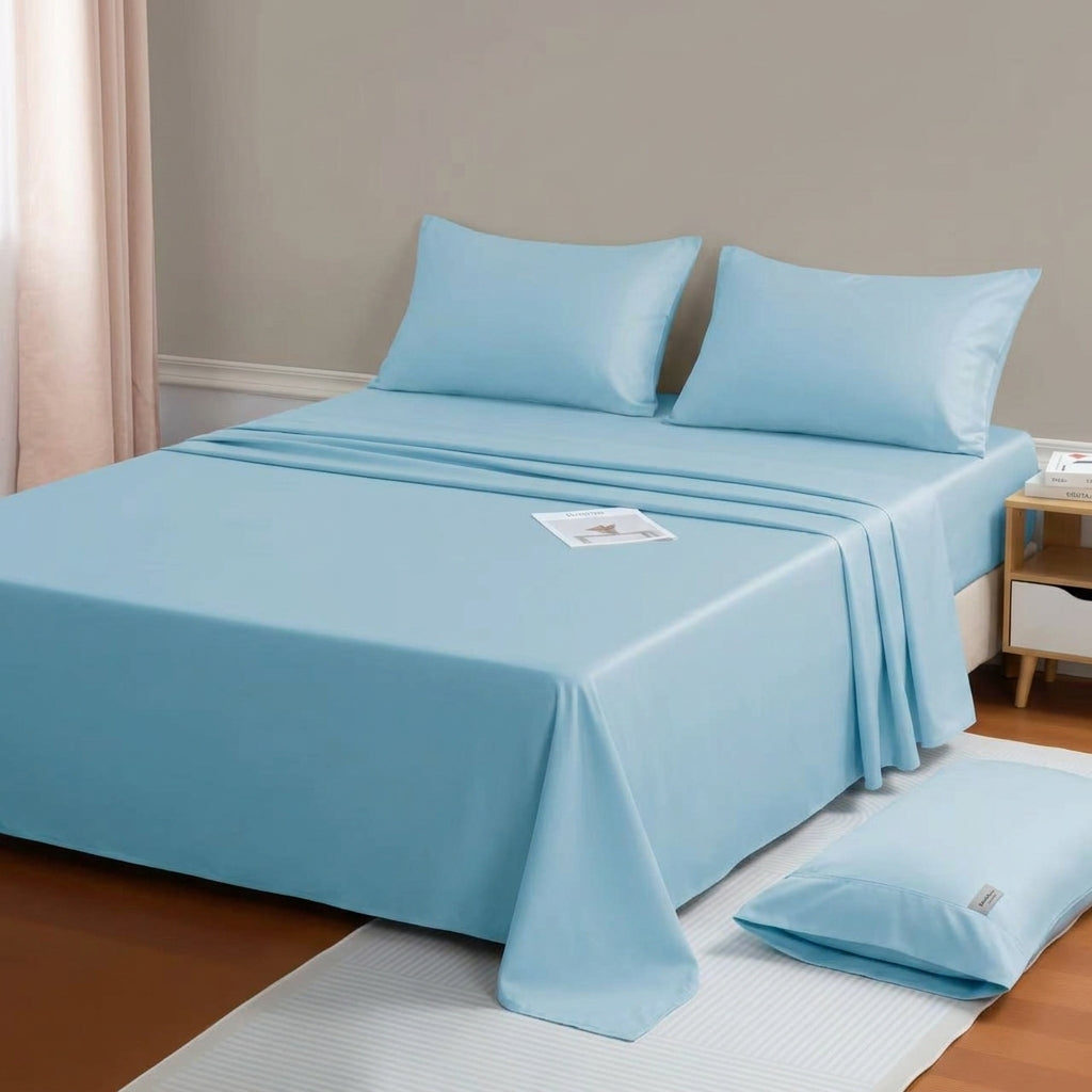 NUGGAL Pet Hair-Resistant Bamboo Sheet Set – Breathable, Sustainable Comfort for Pet Owners