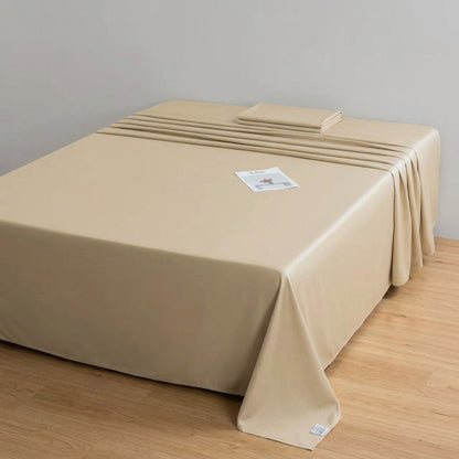 NUGGAL Pet Hair-Resistant Bamboo Flat Sheet – Soft, Sustainable, and Pet-Friendly Comfort