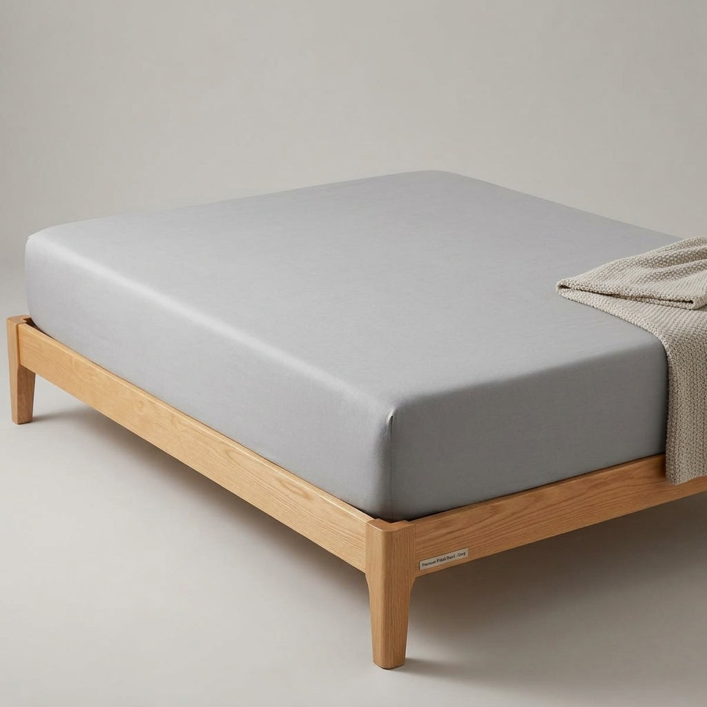 NUGGAL Pet Hair-Resistant Bamboo Fitted Sheet – Soft, Sustainable, and Pet-Friendly Comfort
