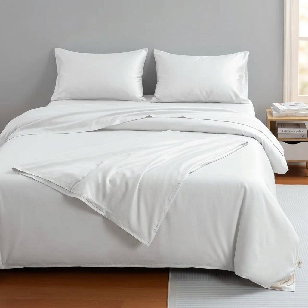 NUGGAL Pet Hair-Resistant Bamboo Full Sheet & Duvet Cover Set – Ultimate Eco-Friendly Comfort for Pet Owners