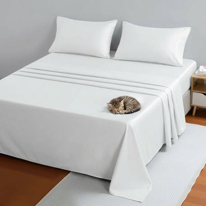 NUGGAL Pet Hair-Resistant Bamboo Sheet Set – Breathable, Sustainable Comfort for Pet Owners