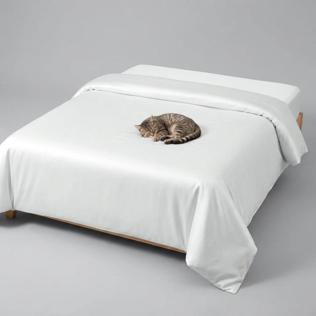 NUGGAL Pet Hair-Resistant Bamboo Duvet Cover – Eco-Friendly Comfort for Pet Owners