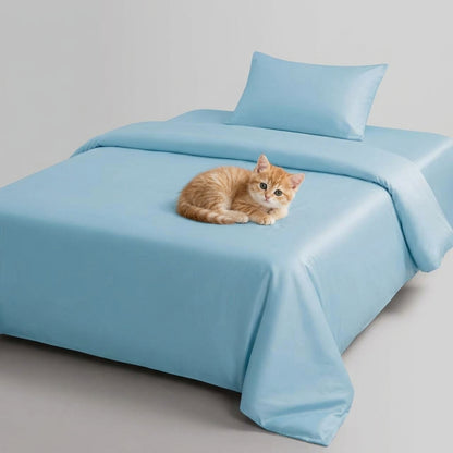 NUGGAL Pet Hair-Resistant Bamboo Duvet Cover – Eco-Friendly Comfort for Pet Owners