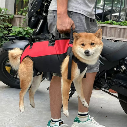 NUGGAL Multi-Functional Airlift Dog Backpack Carrier: Dual-Shoulder Harness & Mobility Aid for Cycling and Outdoors