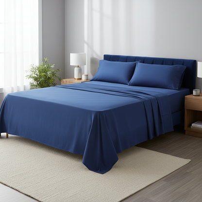 Parure de draps en bambou NUGGAL résistant aux poils d'animaux – Confort respirant et durable pour les propriétaires d'animaux