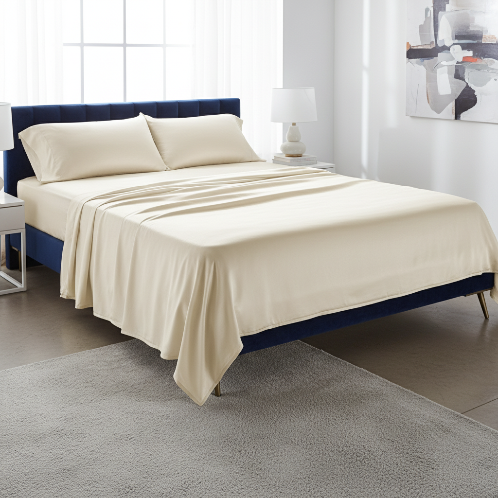 Parure de draps en bambou NUGGAL résistant aux poils d'animaux – Confort respirant et durable pour les propriétaires d'animaux