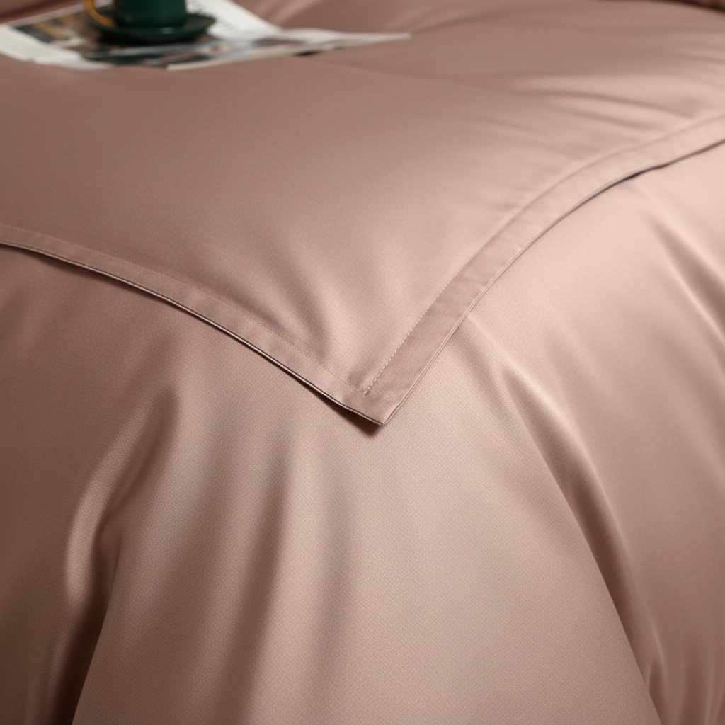 Ensemble drap et housse de couette en bambou NUGGAL anti-poils d'animaux Serene Shell