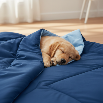 NUGGAL Pet Hair Repellent Cooling Comforter Midnight Sapphire