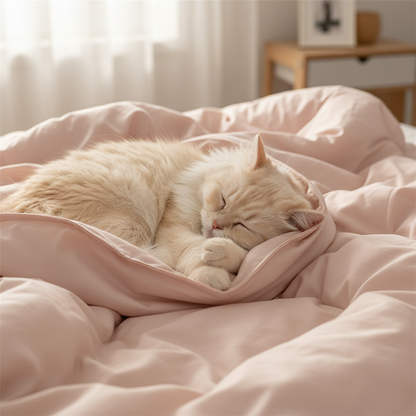 NUGGAL Pet Hair Repellent Cooling Comforter Tangerine Mist