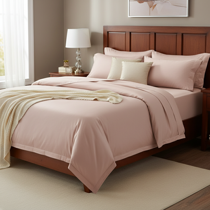 Parure de lit et housse de couette NUGGAL en bambou résistant aux poils d'animaux – Confort écologique ultime pour les propriétaires d'animaux