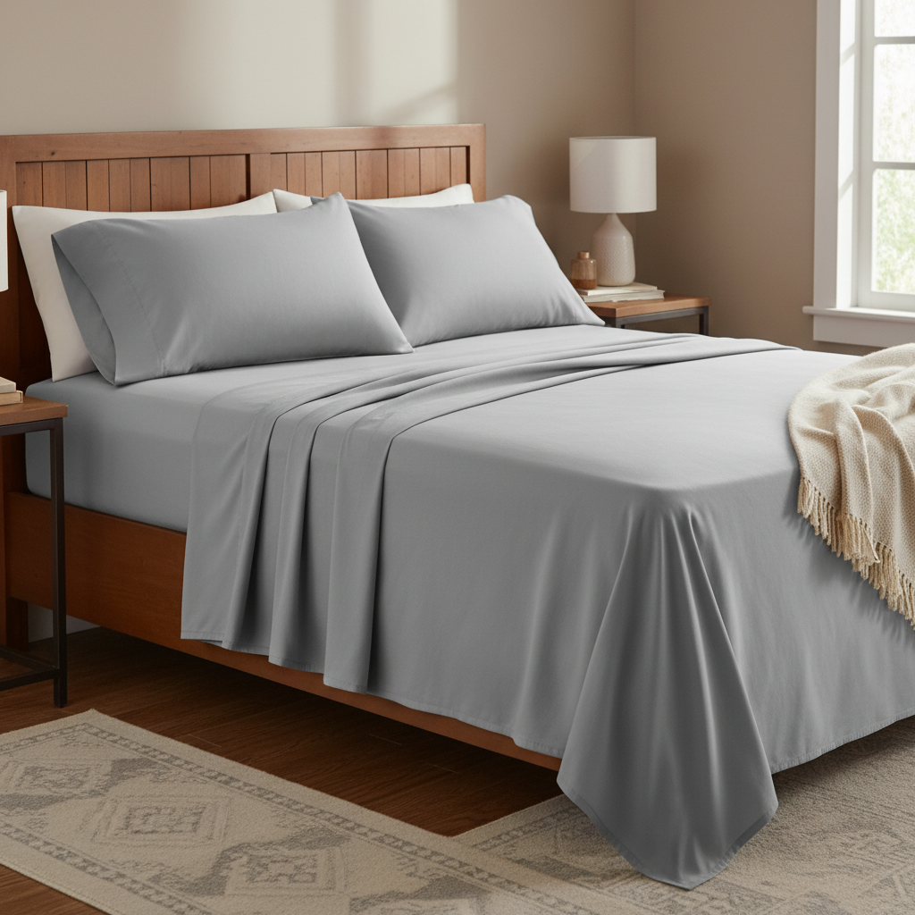 Parure de draps en bambou NUGGAL résistant aux poils d'animaux – Confort respirant et durable pour les propriétaires d'animaux