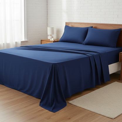 Drap plat en bambou NUGGAL résistant aux poils d'animaux – Doux, durable et confortable pour les animaux