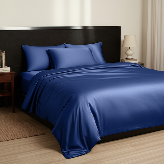 NUGGAL Pet Hair-Resistant Bamboo Full Sheet & Duvet Cover Set – Ultimate Eco-Friendly Comfort for Pet Owners