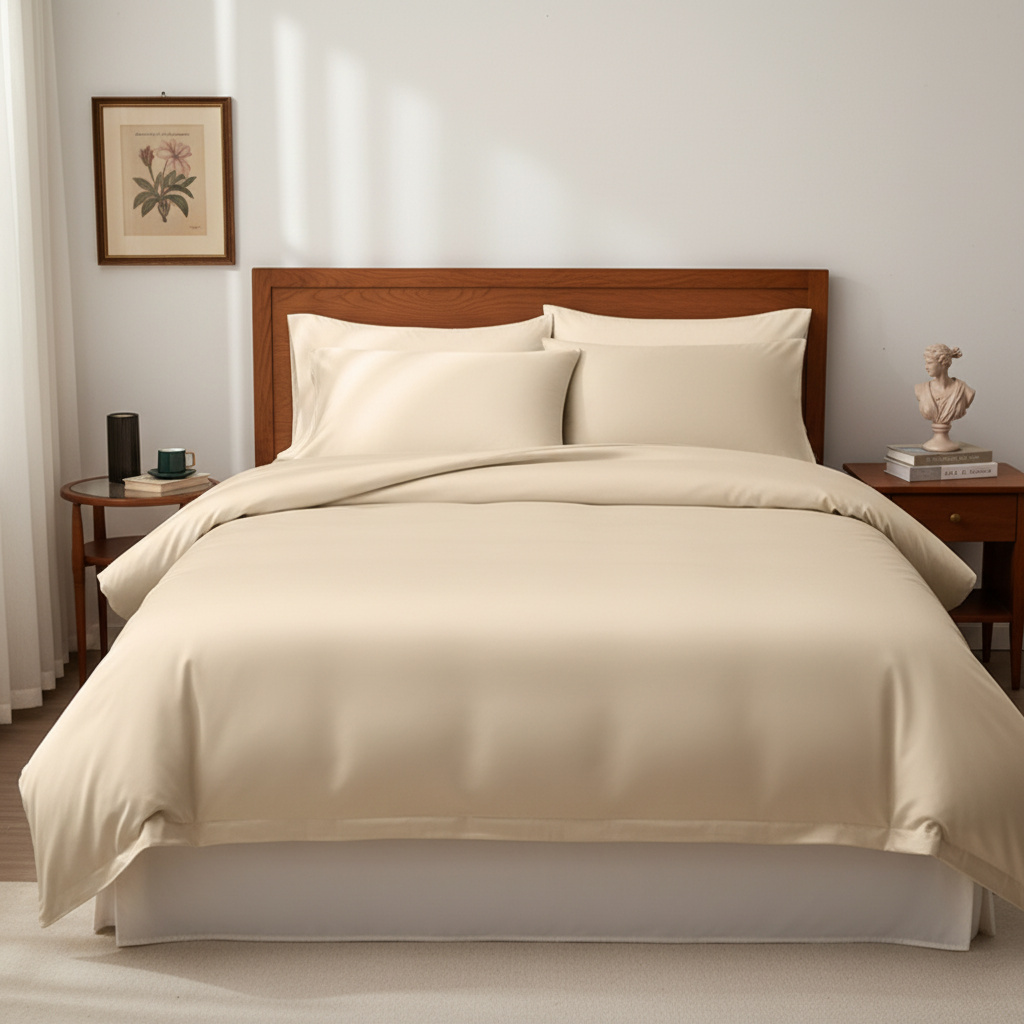 Parure de lit et housse de couette NUGGAL en bambou résistant aux poils d'animaux – Confort écologique ultime pour les propriétaires d'animaux